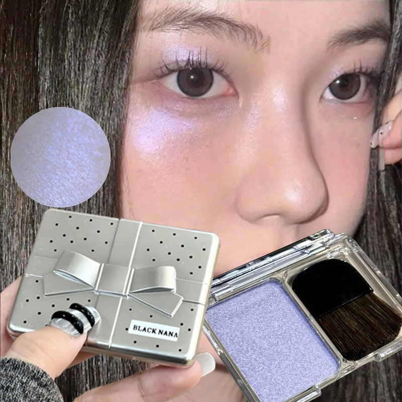 Highlighter Bronzer Palette - Palet Rias Wajah Punk Ice Purple