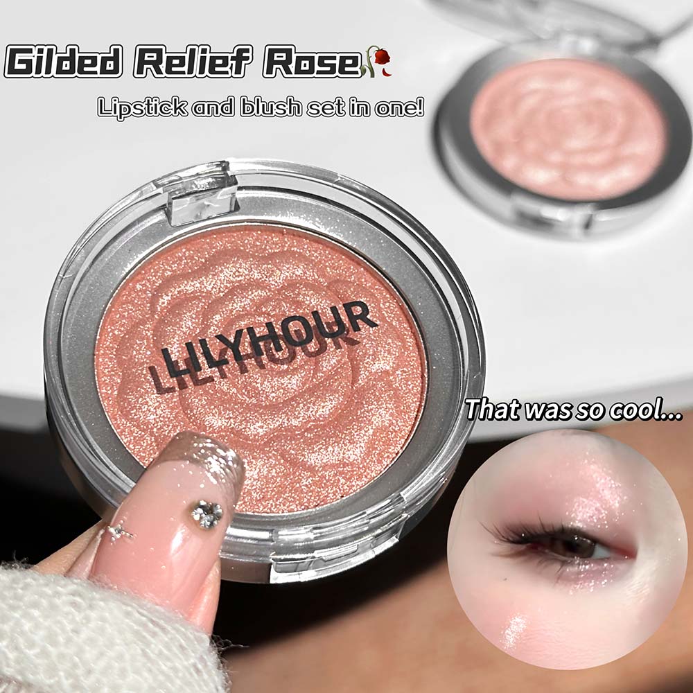 Highlighter Bronzer Palette - LILYHOUR Palet Wajah Multi-Guna Shimmer Pearl