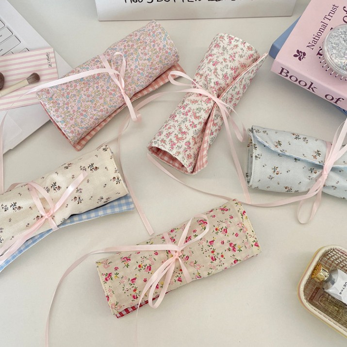 Beauty Makeup Bag - Tas Penyimpanan Kuas Makeup Berbahan Kain