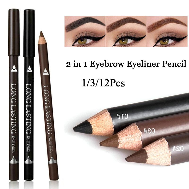 Eyebrow Pomade Pencil - Pensil Eyeliner Alis 2 in 1,