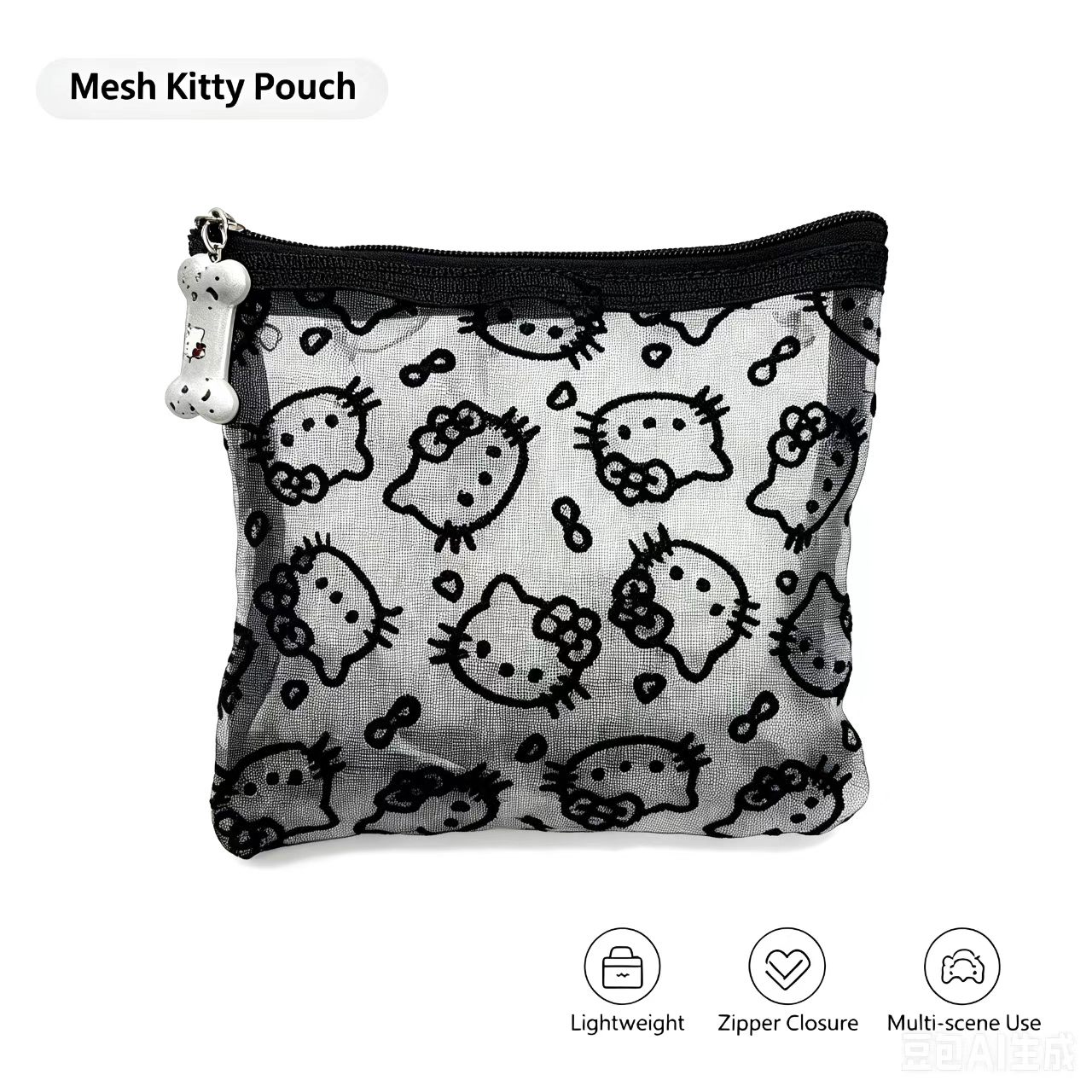 Beauty Preservation Makeup Bag - Tas Kosmetik Jaring Kantong Ritsleting Transparan