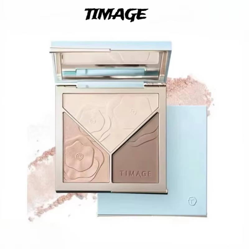 Highlighter Bronzer Palette - Palet Kontur TIMAGE Versi Terbaru 2.0,