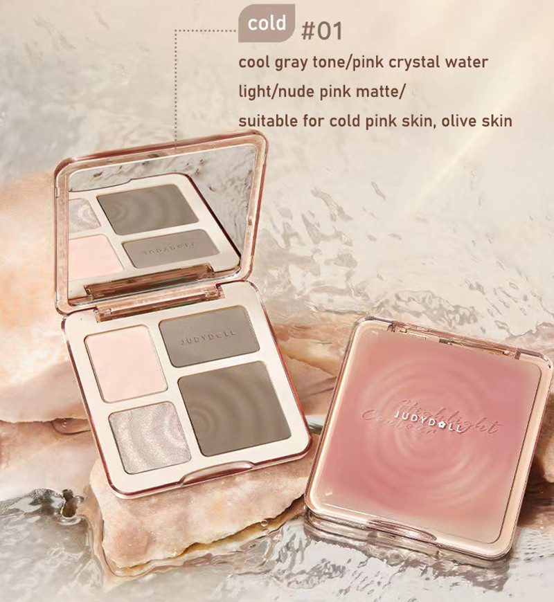 JUDYDOLL Set palet Highlighter - Highlighter Bronzer Palette ulasan dan harga