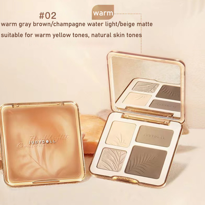 JUDYDOLL Set palet Highlighter - Highlighter Bronzer Palette ulasan dan harga