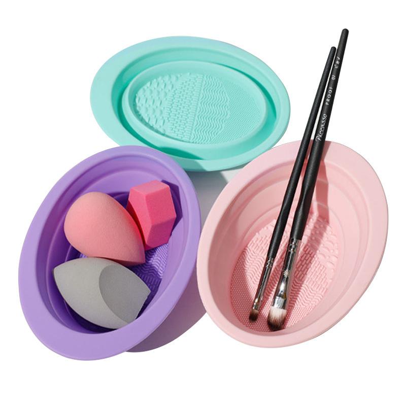 Kotak Pembersih Kuas Makeup Si - Beauty Makeup Tools Use ulasan dan harga