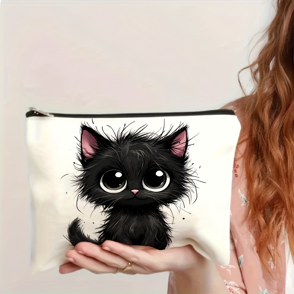 Tas kosmetik bermotif kucing l - Beauty Makeup Bag ulasan dan harga