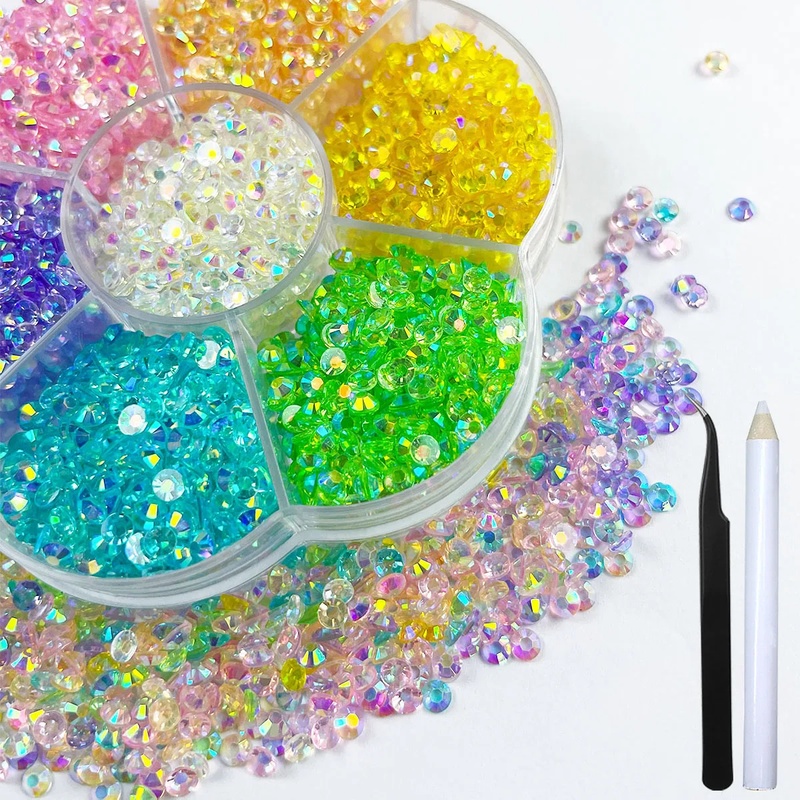 3920PCS AB Resin Flat Back Rhi - Beauty Gems Makeup ulasan dan harga
