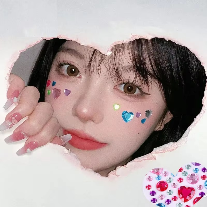 Stiker Glitter 3D Berkilau unt - Beauty Gems Makeup ulasan dan harga