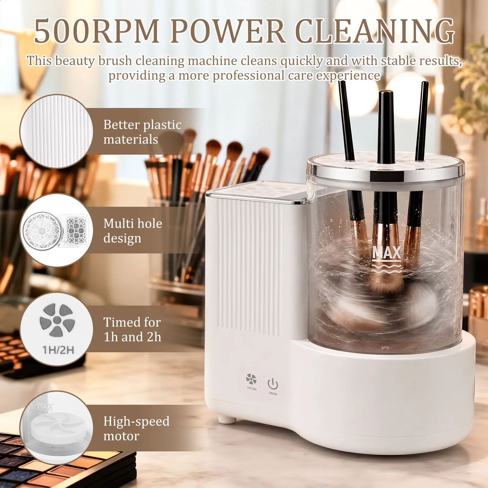 Mesin Pembersih Kuas Makeup El - Beauty Makeup Tools Use ulasan dan harga
