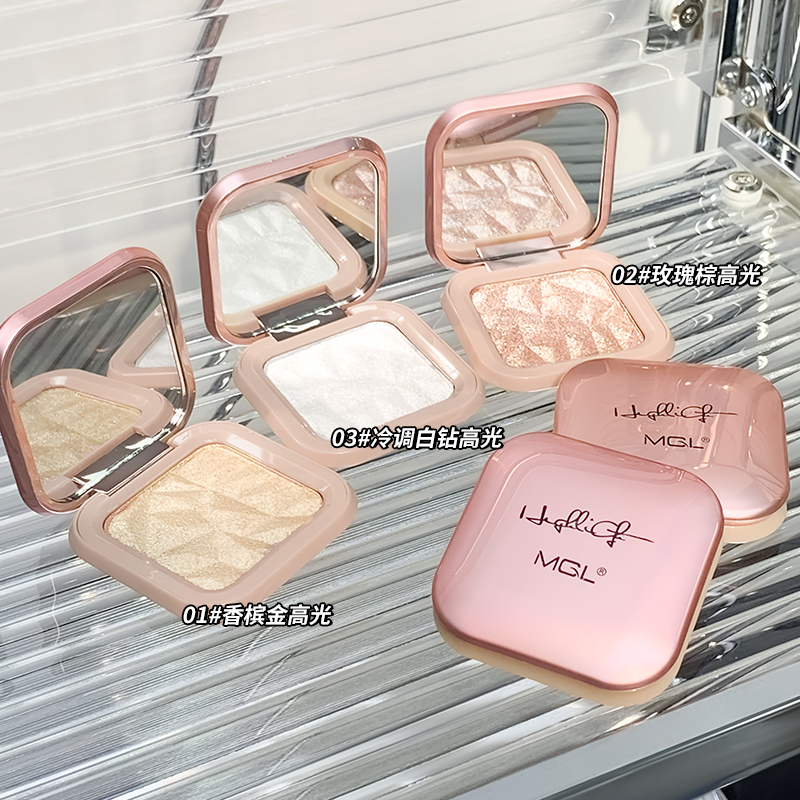 Palet Bedak Highlighter Monokr - Highlighter Bronzer Palette ulasan dan harga