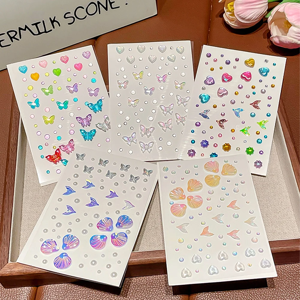 Stiker Kupu-kupu Kristal Rhine - Beauty Gems Makeup ulasan dan harga