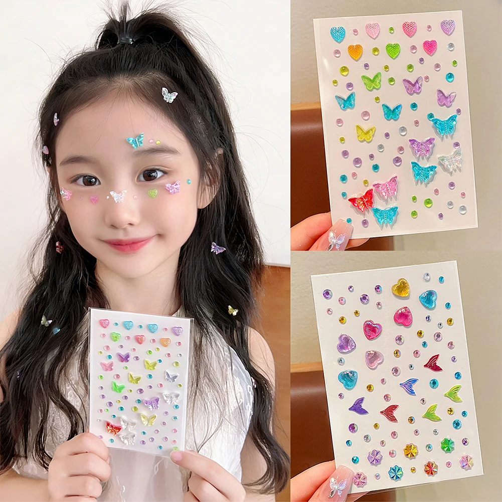 Stiker Kupu-kupu Kristal Rhine - Beauty Gems Makeup ulasan dan harga