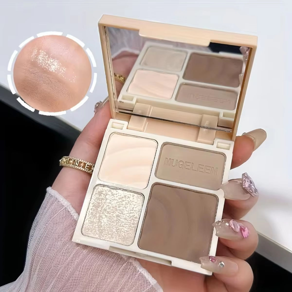 1/2 Buah Palet Warna Matte Tah - Highlighter Bronzer Palette ulasan dan harga