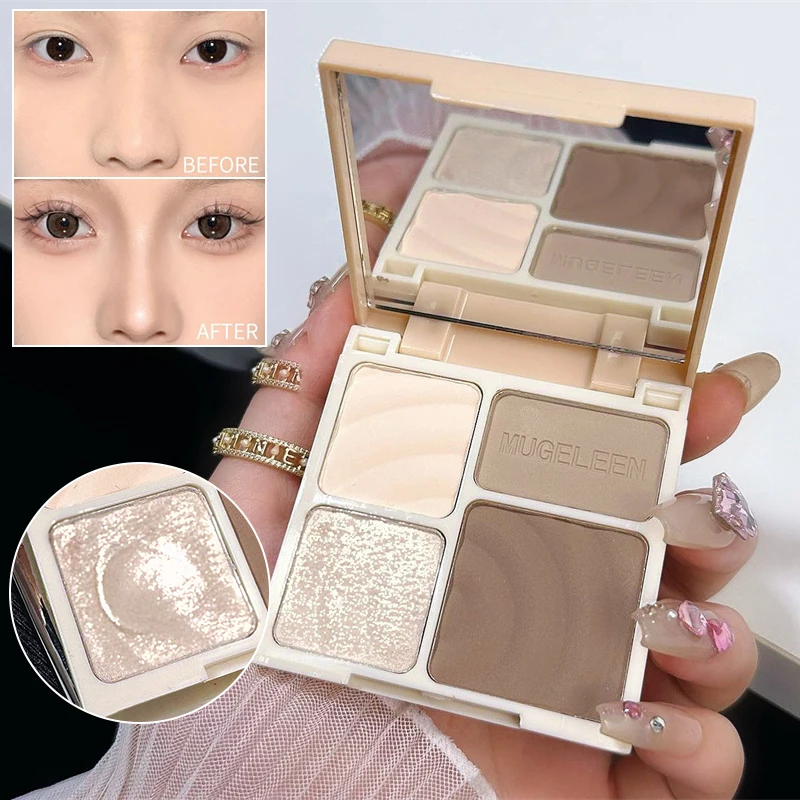 Palet Kontur Wajah Tiga Dimens - Highlighter Bronzer Palette ulasan dan harga
