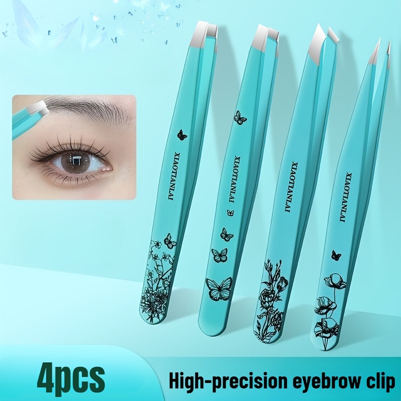 4 Buah Pinset Alis Bunga Kupu- - Beauty Makeup Bag ulasan dan harga