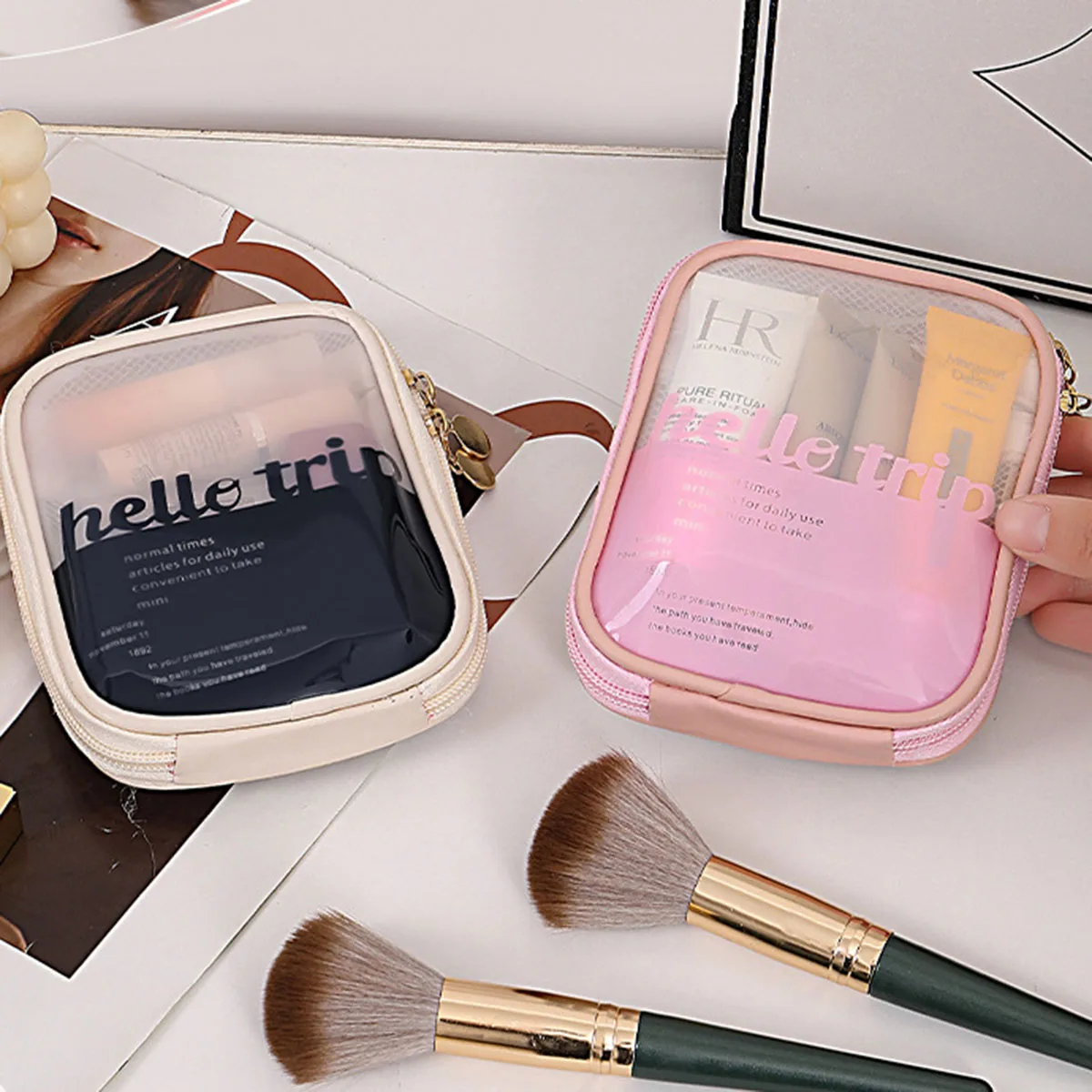 Kantong Kosmetik Transparan Po - Beauty Makeup Bag ulasan dan harga
