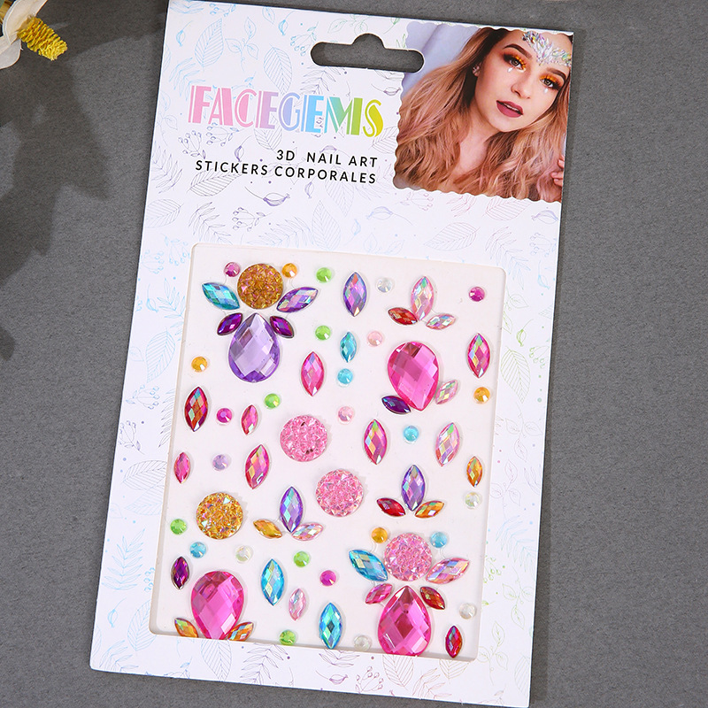 Stiker Eyeshadow Akrilik Dekor - Beauty Gems Makeup ulasan dan harga