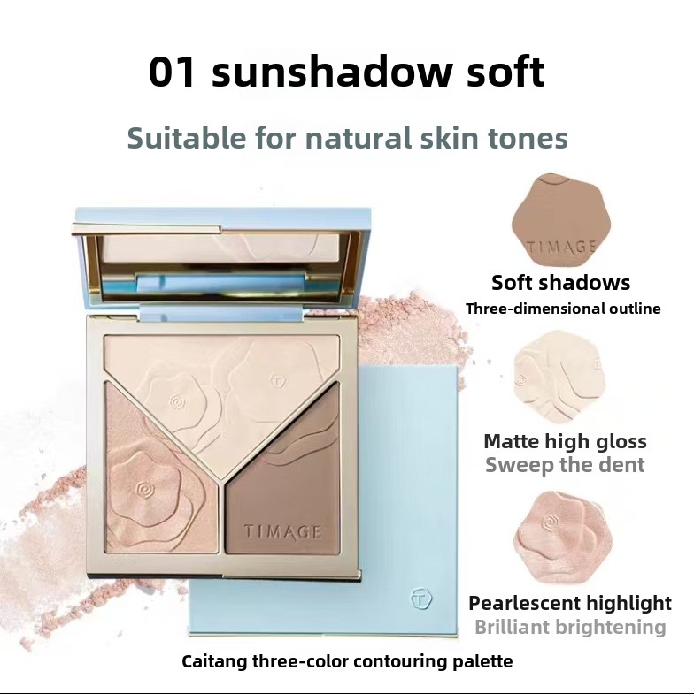 Palet Kontur TIMAGE Versi Terb - Highlighter Bronzer Palette ulasan dan harga