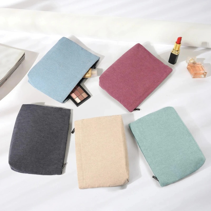 Tas Kosmetik Travel Corduroy T - Beauty Preservation Makeup Bag ulasan dan harga
